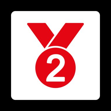 Ödülü Set düğmeleri Overcolor gümüş madalya simgesinden