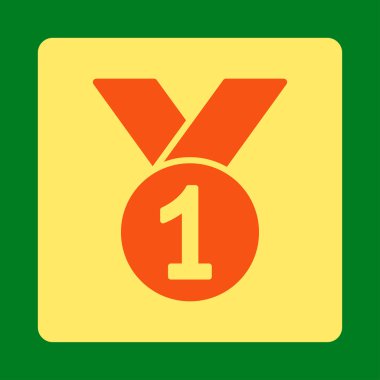 Altın madalya ödülü Set düğmeleri Overcolor simgesini