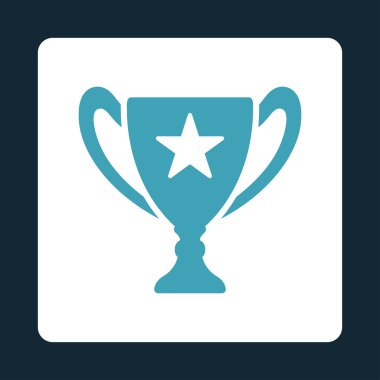 Ödülü Set düğmeleri Overcolor kupa simgesinden