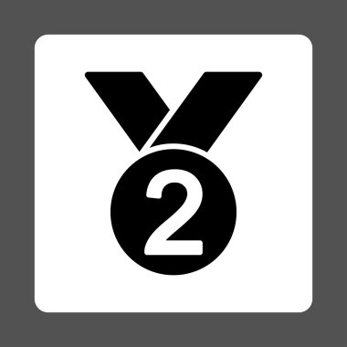 Ödülü Set düğmeleri Overcolor gümüş madalya simgesinden