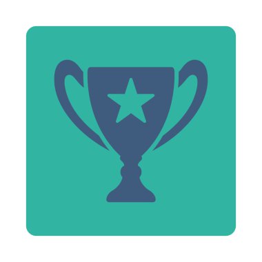 Ödülü Set düğmeleri Overcolor kupa simgesinden