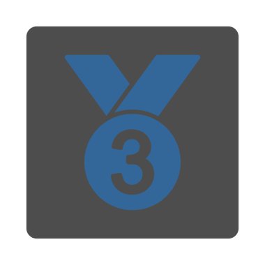 Ödülü Set düğmeleri Overcolor bronz madalya simgesinden