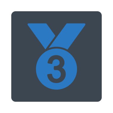 Ödülü Set düğmeleri Overcolor bronz madalya simgesinden