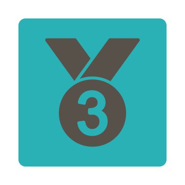 Ödülü Set düğmeleri Overcolor bronz madalya simgesinden