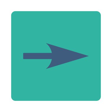 Ok ekseni X düz kobalt ve yuvarlak mavi renkler düğmesi