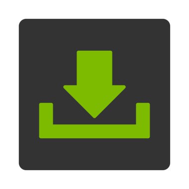 Download düz eko yeşil ve gri yuvarlak renkler düğmesi