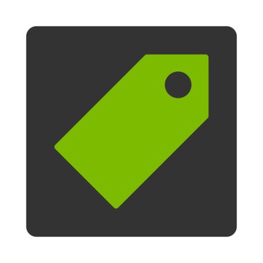 Tag düz eko yeşil ve gri yuvarlak renkler düğmesi