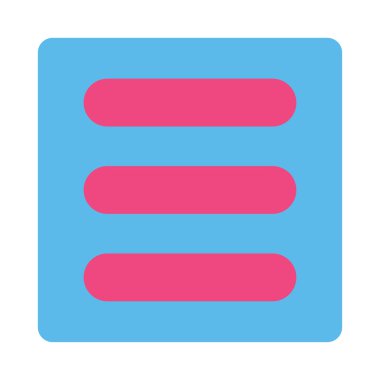 Yığın yuvarlak düz pembe ve mavi renkler düğmesi