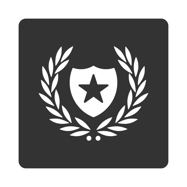 Icono de escudo de botones de premio OverColor Set — Vector de stock