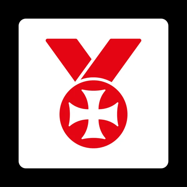 Ikon medali Malta dari Tombol Penghargaan Warna Berlebihan Ditata - Stok Vektor