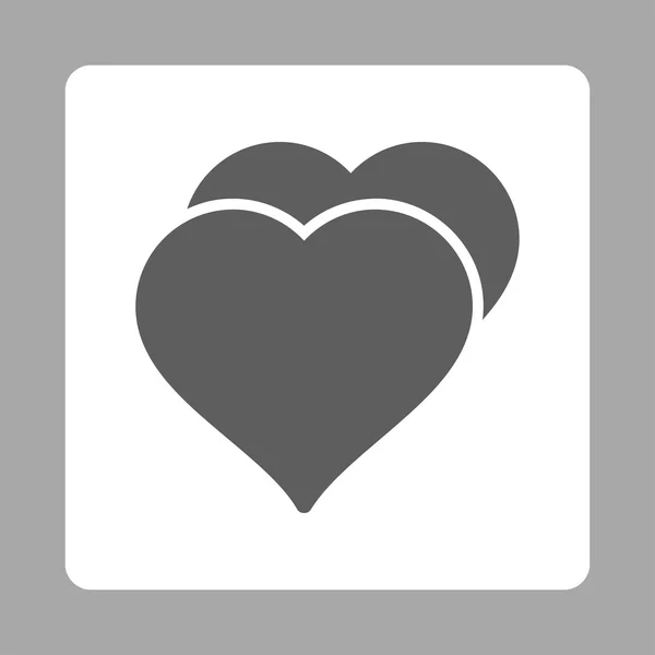 Піктограма любові з набору кнопок премії OverColorName — стоковий вектор