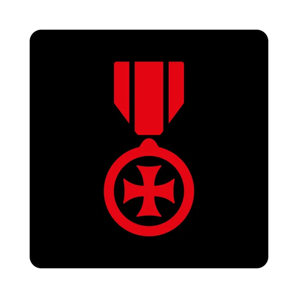 Ícone de cruz maltês de botões de prêmio OverColor Set — Vetor de Stock