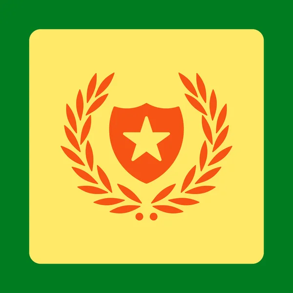 Icono de escudo de botones de premio OverColor Set — Vector de stock