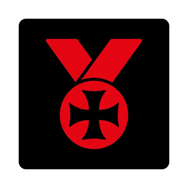 Maltské medaile ikona z ocenění tlačítka Overcolor Set — Stockový vektor