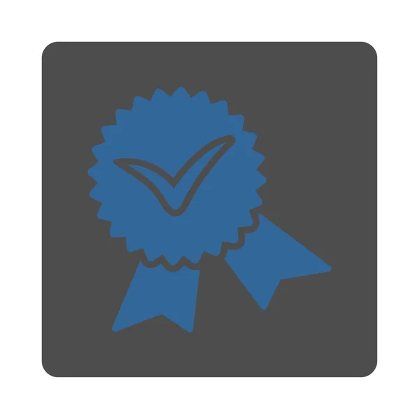 Ícone de selo de validação de botões de prêmio OverColor Set — Vetor de Stock