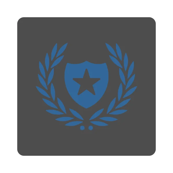 Icono de escudo de botones de premio OverColor Set — Vector de stock