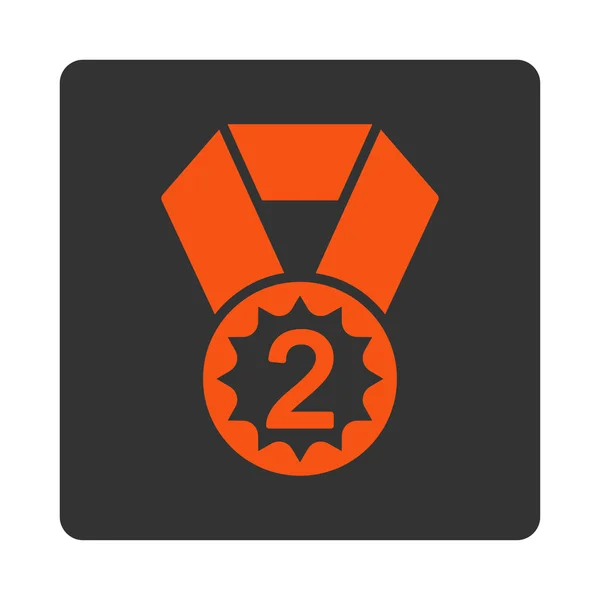 Deuxième icône de place de Boutons de récompense OverColor Set — Image vectorielle