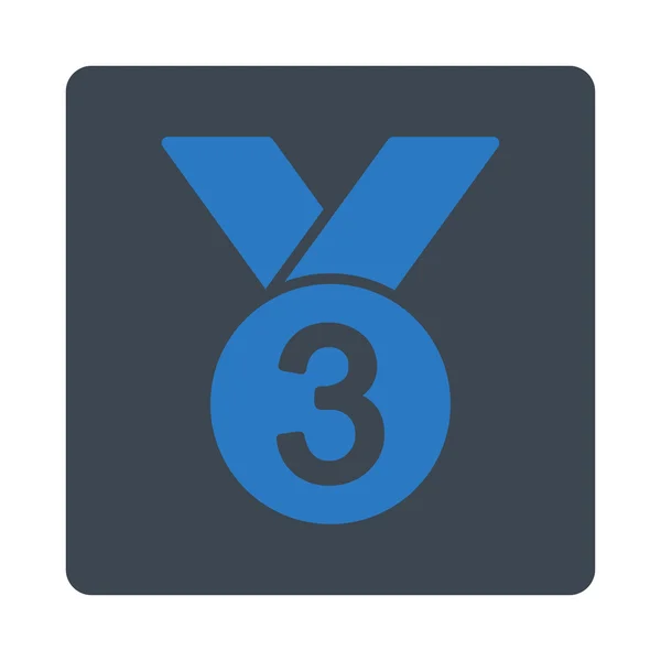 Ícone de medalha de bronze de botões de prêmio OverColor Set —  Vetores de Stock