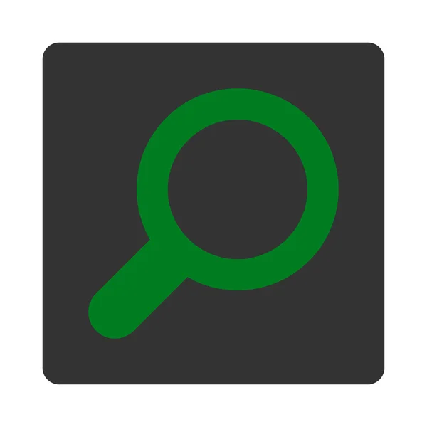 Widok płaski zielony i szary kolory, zaokrąglone przycisk — Wektor stockowy