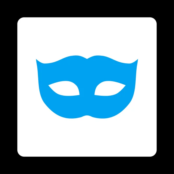 Кнопка Privacy Mask плоского сине-белого цвета — стоковый вектор