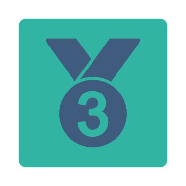 Ödülü Set düğmeleri Overcolor bronz madalya simgesinden