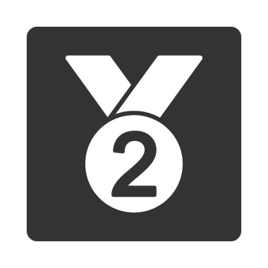 Ödülü Set düğmeleri Overcolor gümüş madalya simgesinden