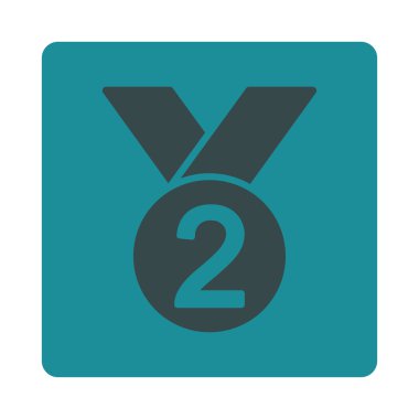 Ödülü Set düğmeleri Overcolor gümüş madalya simgesinden