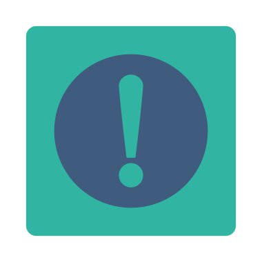 Sorun düz kobalt ve yuvarlak mavi renkler düğmesi