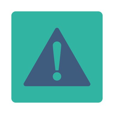 Uyarı düz kobalt ve yuvarlak mavi renkler düğmesi