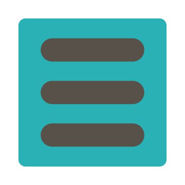 Yığın yuvarlak düz gri ve mavi renkler düğmesi