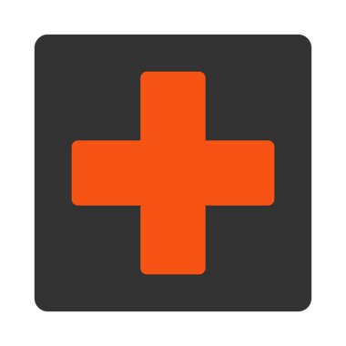 Ayrıca yuvarlak düz turuncu ve gri renkler düğmesi