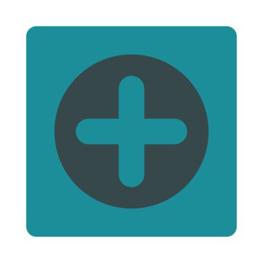 Yuvarlak düz yumuşak mavi renk düğme oluşturma