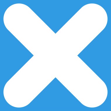 Düz beyaz renk simgesini iptal