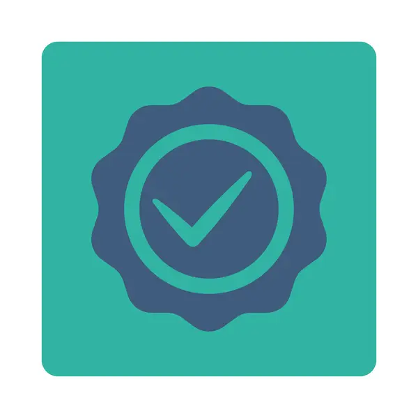 Valid icon from Award Buttons OverColor Set — Stock Photo, Image