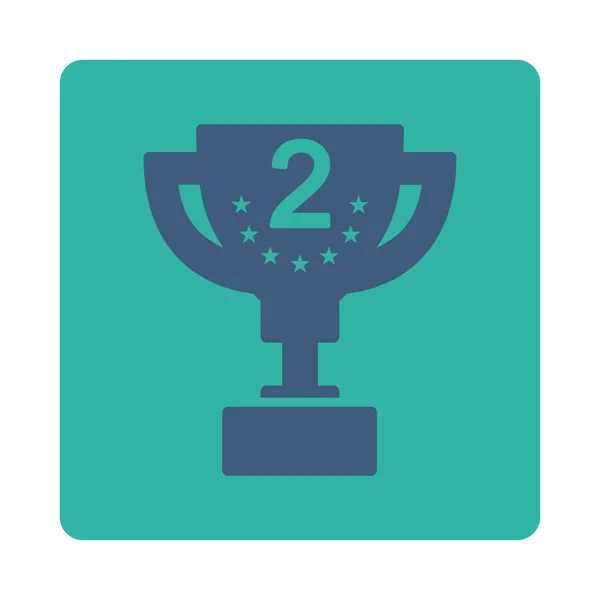 Second prize icon from Award Buttons OverColor Set — Stock Photo, Image