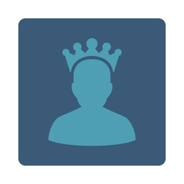 Значок короля из Наградных кнопок OverColor Set — стоковое фото