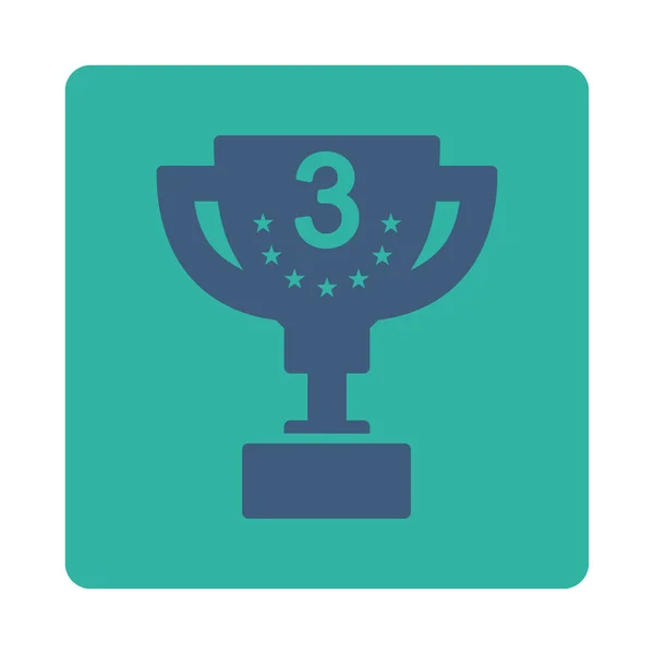 Third prize icon from Award Buttons OverColor Set — Stock Photo, Image