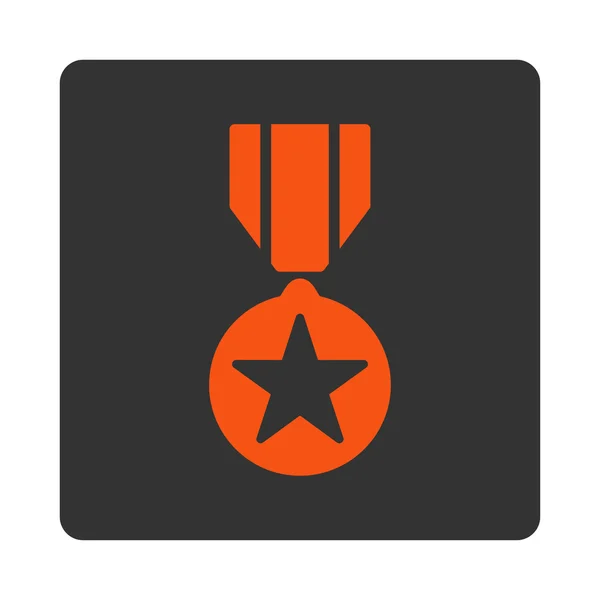 "奖励按钮单色集" 中的陆军奖励图标 — 图库照片