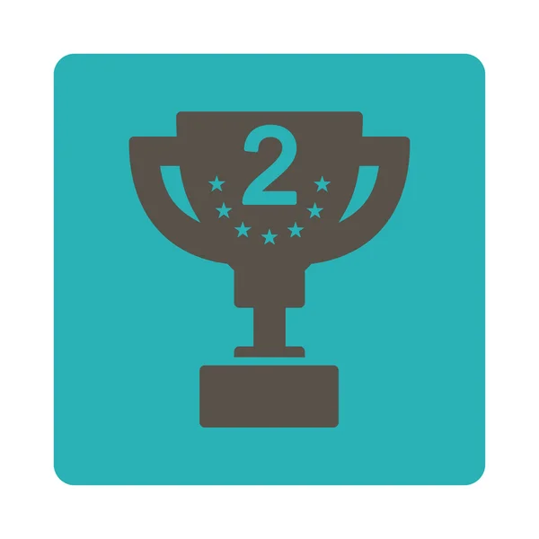 Second prize icon from Award Buttons OverColor Set — Stock Photo, Image