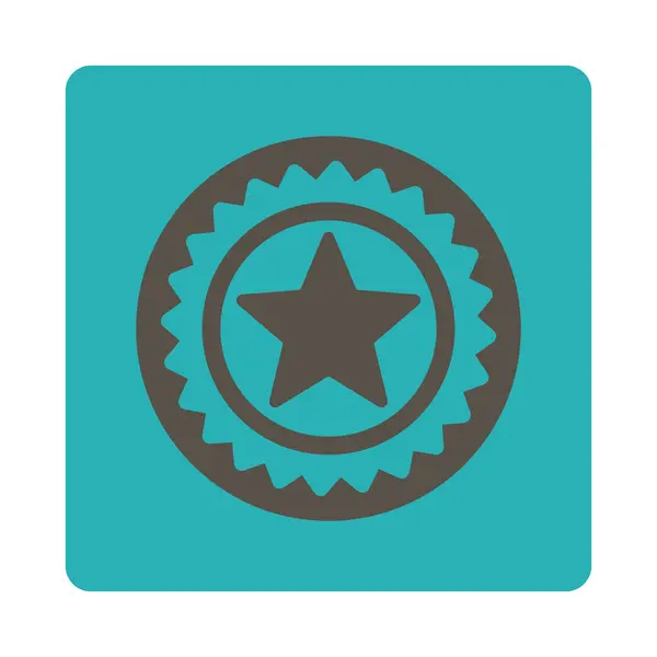 Icono de sello de medalla de botón de premio OverColor Set —  Fotos de Stock
