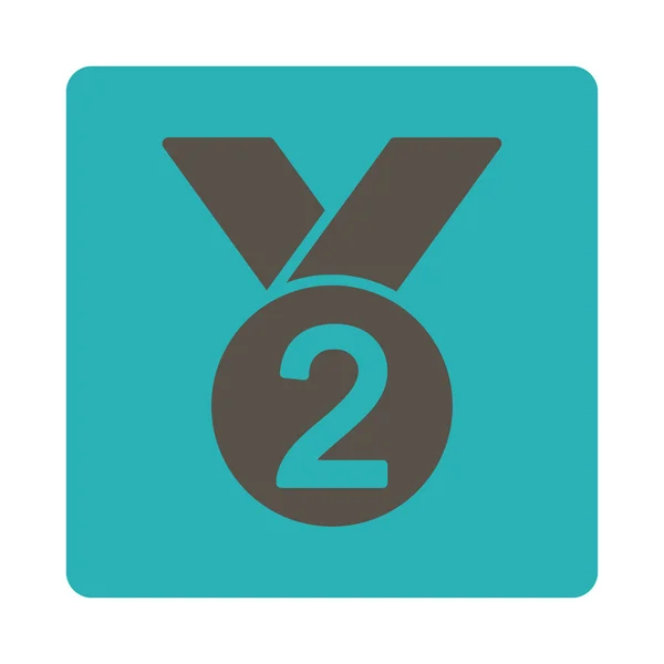 Icono de medalla de plata de Award Botones OverColor Set —  Fotos de Stock