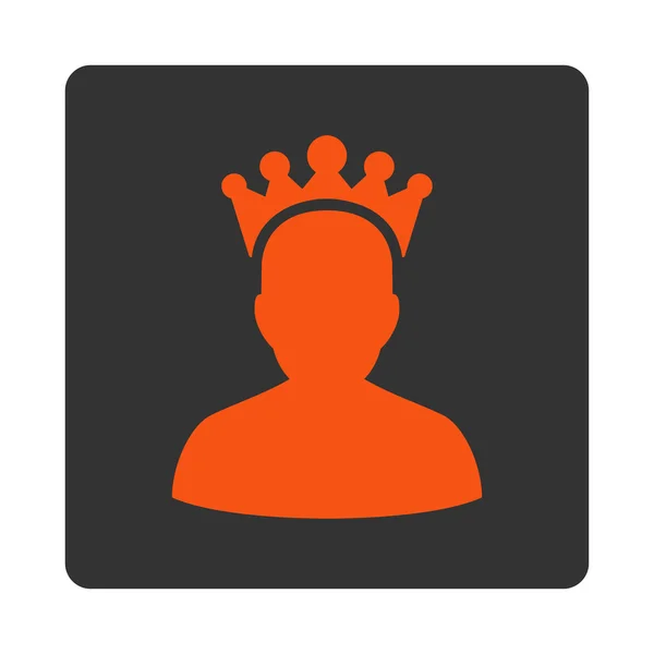 King icon from Award Buttons OverColor Set — Stock Photo, Image