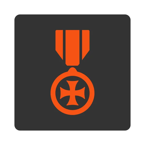 Ikona Krzyż maltański z Nagroda przyciski Overcolor zestaw — Zdjęcie stockowe