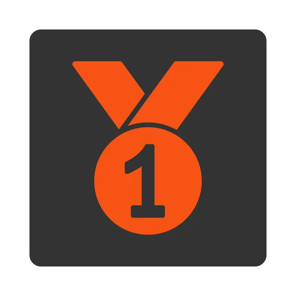 Icono de medalla de oro de Award Botones OverColor Set —  Fotos de Stock