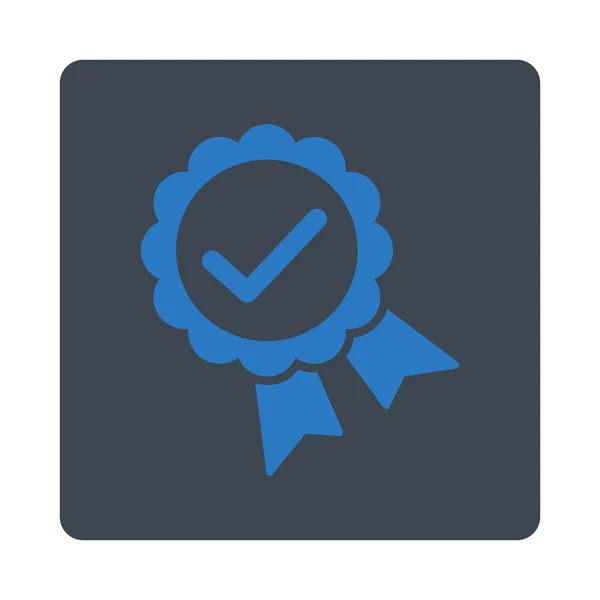 Godkända ikonen från Award knapparna Overcolor in — Stockfoto