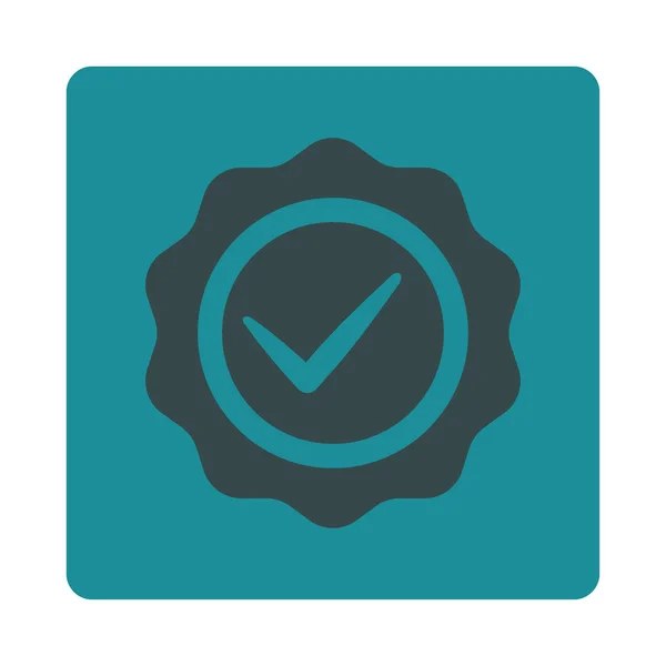 Valid icon from Award Buttons OverColor Set — Stock Photo, Image
