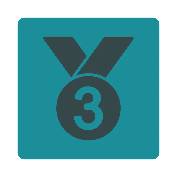 Иконка бронзовой медали из Наградных кнопок OverColor Set — стоковое фото