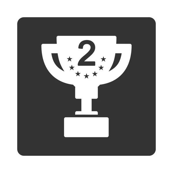 Second prize icon from Award Buttons OverColor Set — Stock Photo, Image