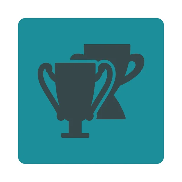 Trophy cups icon from Award Buttons OverColor Set — Stock Photo, Image