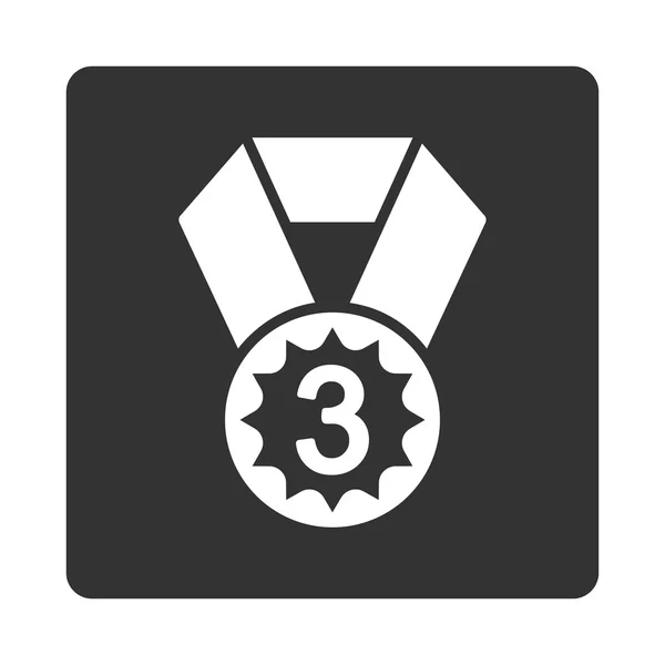 Third place icon from Award Buttons OverColor Set — Stock Photo, Image